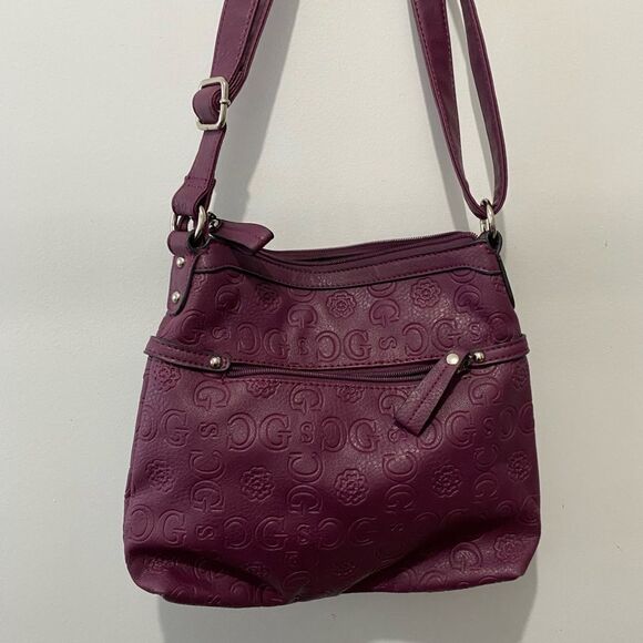 Purple leather gussaci bag - Picture 7 of 10